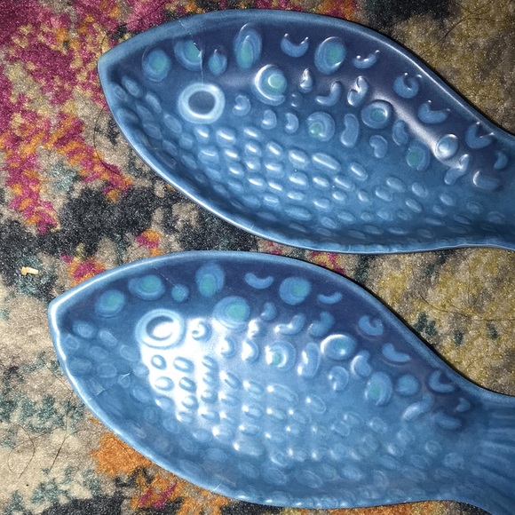 NWT Opalhouse melamime set of 2 snack bowls in fish shape - Picture 3 of 6